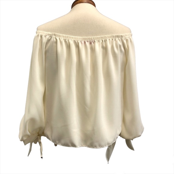 Vivace Cream, Loose fit, Boho, Peasant Style Blouse, Sz M, NWOT - Picture 4 of 10
